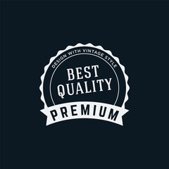 Logo design typography vintage retro badge for business , clothing , barber , restaurant and bar.