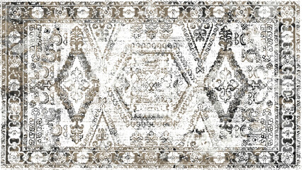 Carpet and Rugs textile design with grunge and distressed texture repeat pattern 
