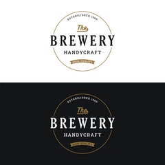 Logo design typography vintage retro badge for business , clothing , barber , restaurant and bar.