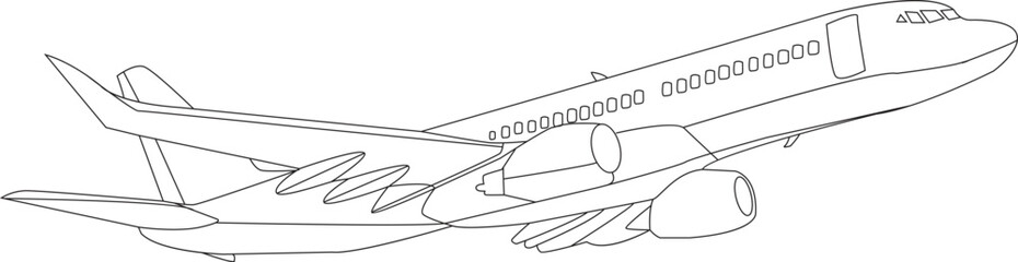 Air Plane Coloring Page for All ages