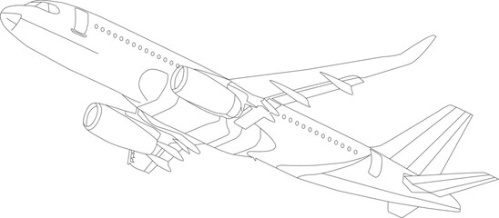 Air Plane Coloring Page for All ages