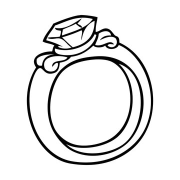 ring line vector illustration