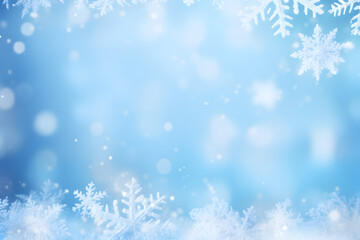Naklejka na ściany i meble A wonderful New Year, Christmas, holiday and winter atmosphere background.