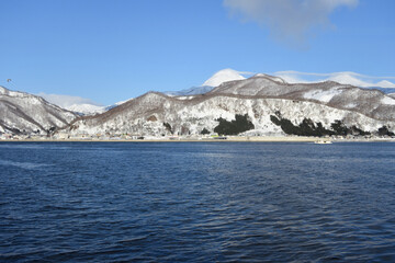 Fototapeta premium Rausu, Hokkaido, in winter season