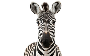 Fototapeta na wymiar Clever Grevys Zebra Isolated on a Transparent Background PNG.