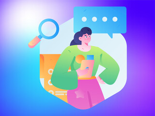 Business People Flat Vector Concept Operation Hand Drawn Illustration
