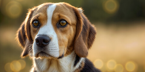 portrait of a dog, beagle