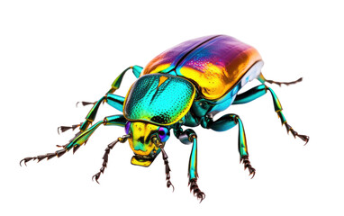 Jewel Beetle On Isolated Background