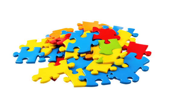 Jigsaw Puzzle On Isolated Background