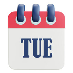 Tuesday 3d Icon Calender