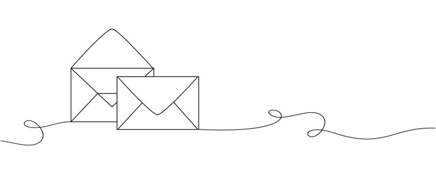 recommend clip art: envelope line art with love symbol