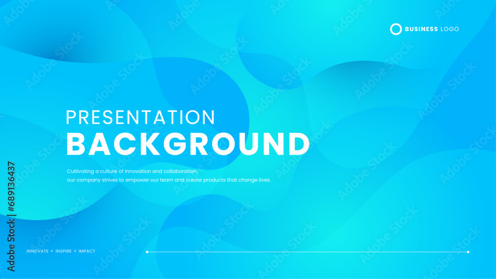 Poster colorful abstract presentation background. vector simple abstract background with blue waves and liq