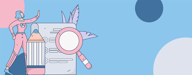 Business People Flat Vector Concept Operation Hand Drawn Illustration
