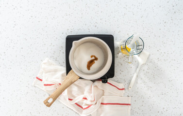 Caramel cupcake toppers