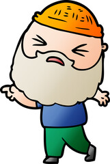 cartoon man with beard