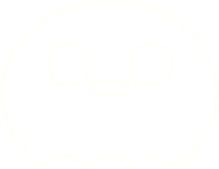 Cute Ghost Chalk Drawing