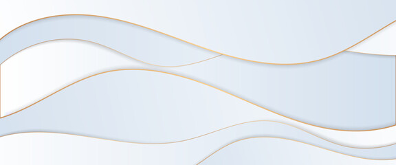 White and gold vector minimalist simple abstract geometric background Minimalist modern graphic design element cutout style concept for banner, flyer, card, or brochure cover