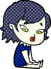 cute cartoon vampire girl