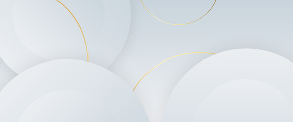 Modern abstract light silver background vector. Elegant concept design with golden line. White and gold vector gradient abstract background design