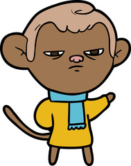 Obraz premium cartoon monkey