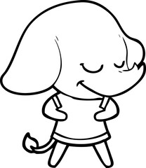 cartoon smiling elephant