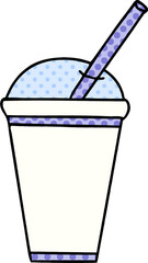 comic book style quirky cartoon soft drink