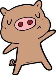cartoon content pig