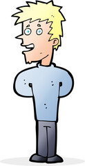 cartoon happy man