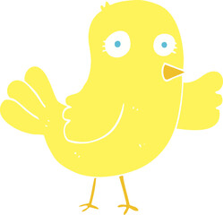 flat color illustration of bird