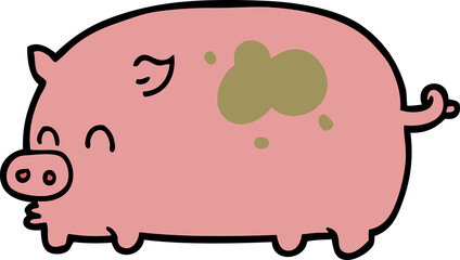 cute cartoon pig