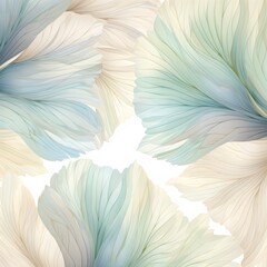pattern with feathers