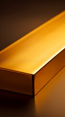 photography super close up of a gold bar, minimalistic created with Generative Ai