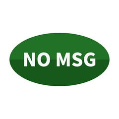 No Msg In Green Oval Shape For Product Sign Information Business Promotion Marketing Social Media
