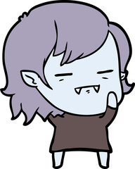 cartoon undead vampire girl