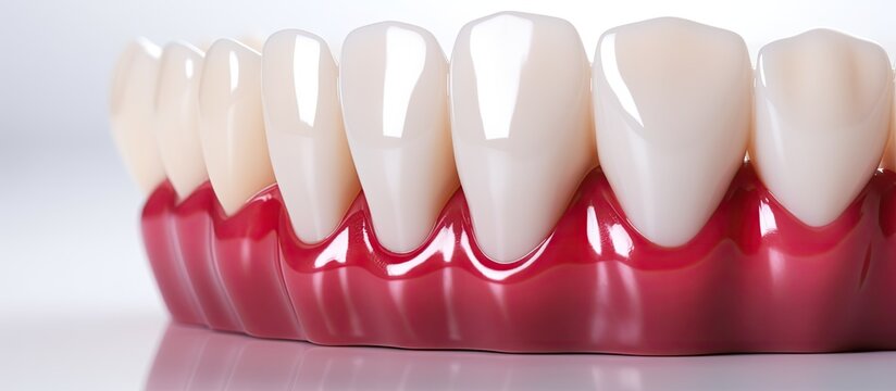 Creating natural looking dental laminates using e max press ceramic Copy space image Place for adding text or design