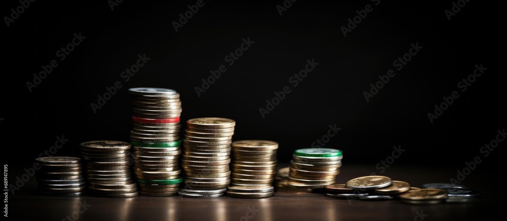 Poster italy experiencing economic downturn financial turmoil and currency devaluation image of italian fla