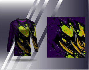 Sports jersey and tshirt template sports design for football racing gaming jersey vector