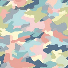 pastel camouflage pattern
