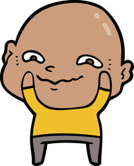 Obraz premium cartoon creepy guy