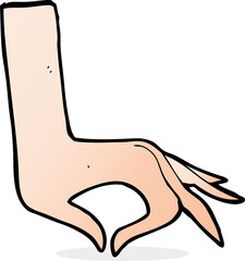 cartoon hand symbol