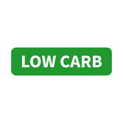 Low Carb In Green Rectangle Shape For Product Promotion Label Information Sign Business Marketing
