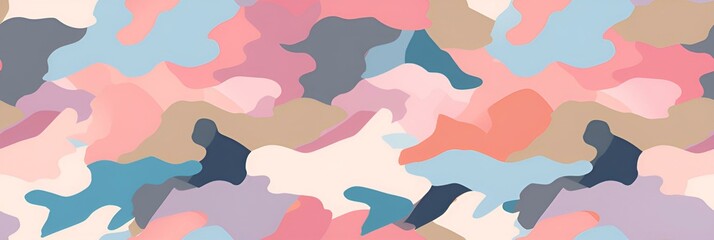 pastel camouflage pattern