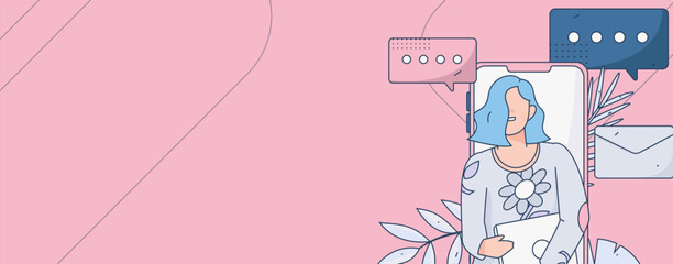 Business People Flat Vector Concept Operation Hand Drawn Illustration
