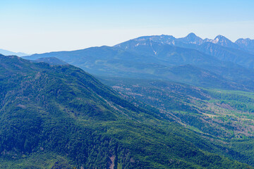 蓼科山登山　山頂からの八ヶ岳　