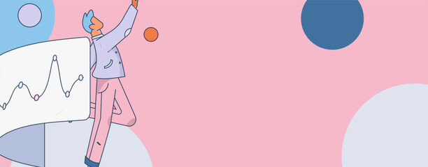 Business People Flat Vector Concept Operation Hand Drawn Illustration
