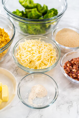 Macaroni and cheese with broccoli