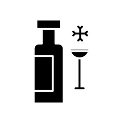 wine glyph icon