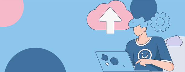 Business People Flat Vector Concept Operation Hand Drawn Illustration
