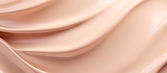 Creamy cosmetic smears on a beige background Copy space image Place for adding text or design
