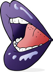 cartoon open mouth
